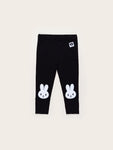 Huxbaby Bunny Knee Leggings | Black