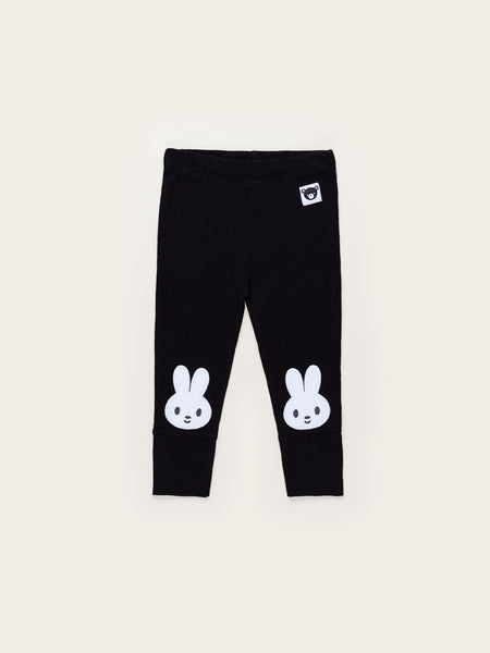 Huxbaby Bunny Knee Leggings | Black
