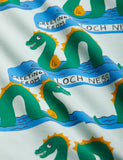 Mini Rodini Loch Ness AOP LS Tee | Green