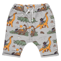 Raspberry Republic Sweatshorts | Dino Riders - Gray