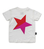 Nununu Colorful Star T-Shirt | Red - Green Hearts Pink