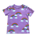 Romey Loves Lulu T-Shirt | Purple Rainbow