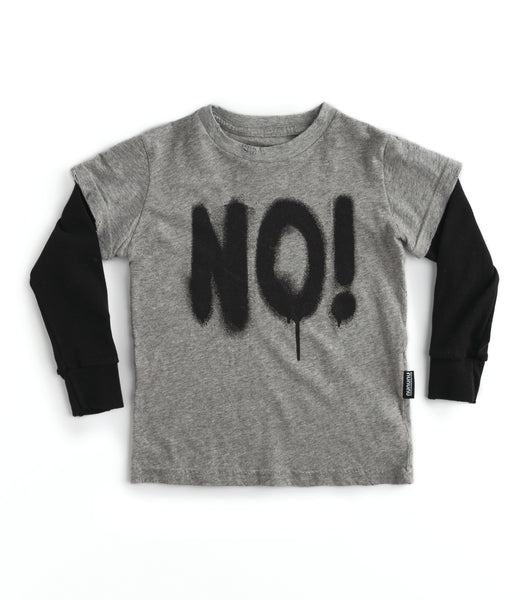 Nununu Sprayed No T-Shirt | Heather Grey