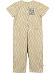 Beau Loves Wiggle Print Jumpsuit| Caramel