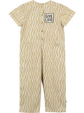 Beau Loves Wiggle Print Jumpsuit| Caramel