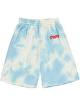Beau Loves Tie Dye Shorts | Blue Clouds