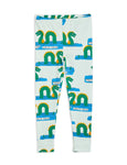 Mini Rodini Loch Ness AOP Leggings | Green