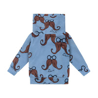 Dear Sophie Snood Sweatshirt | Mustache Blue