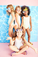 Plum Swimsuit | Bestie - Blondie Yellow - Green Hearts Pink