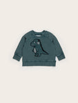 Huxbaby Retro Dino Sweatshirt | Spruce