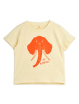 Mini Rodini Elephant sp SS Tee | Yellow