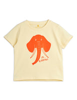 Mini Rodini Elephant sp SS Tee | Yellow