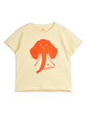 Mini Rodini Elephant sp SS Tee | Yellow