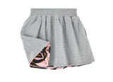 Kenzo Flower Skirt Reversible | Grey - Green Hearts Pink