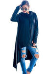 Hooded Top | Black - Green Hearts Pink