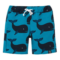 Kukukid Pocket Shorts | Green Whale