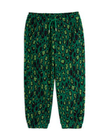 Mini Rodini Leopard Fleece Trousers | Green