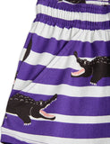 Mini Rodini Crocodile AOP Shorts | Purple