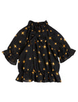 Mini Rodini Star Wovern Blouse | Black