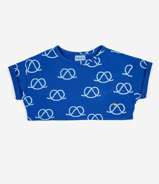 Bobo Choses Sail Rope All Over Cropped Sweatshirt