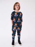 Kukukid LS Shirt | Navy Teddy Bear