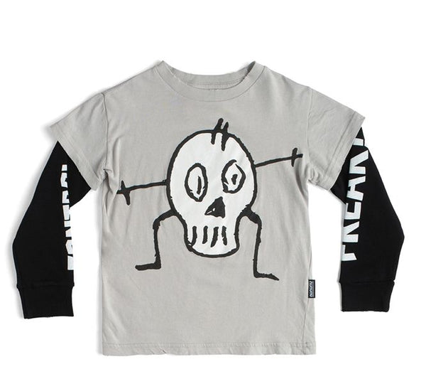 Nununu Goofy T-Shirt LS | Ice Grey