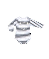 Huxbaby LS Top | Stripe - Green Hearts Pink