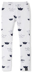 Kukukid Sail Leggings | White - Green Hearts Pink