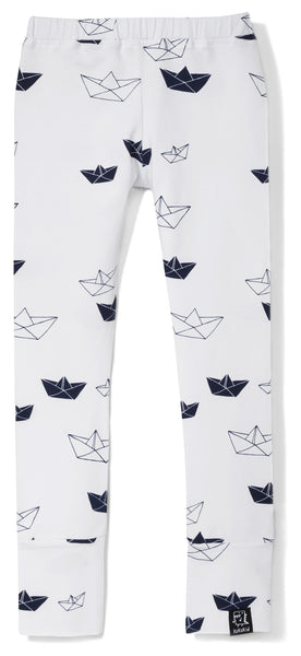 Kukukid Sail Leggings | White