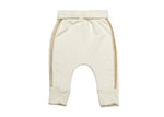 Karen Brost Baby Track Pants | Vintage Cream - Green Hearts Pink