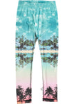 Molo Leggings Nuela | Palm Tree - Green Hearts Pink