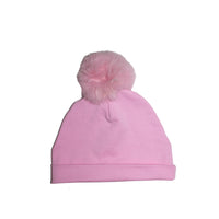 Maniere Baby Pom Hat | Pink - Green Hearts Pink