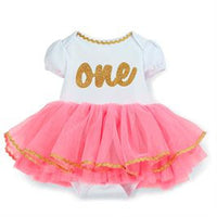 Mud Pie | Tutu Crawler - Green Hearts Pink