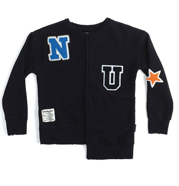 Nununu Unbalanced NU Sweatshirt | Black