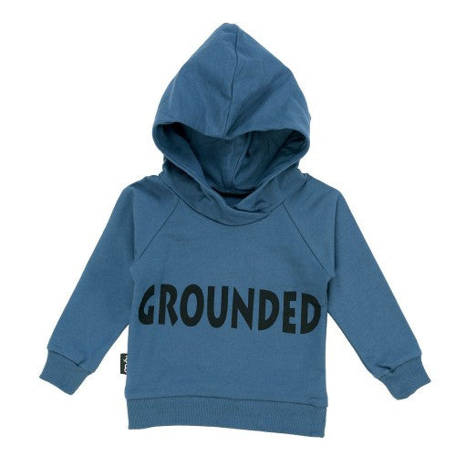 Moi Grounded Hoody | Duck Blue - Green Hearts Pink