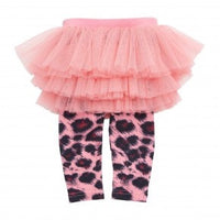 Rock Your Baby Circus Tights | Pink Leopard - Green Hearts Pink