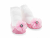 Mud Pie | Princess Socks - Green Hearts Pink
