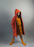 Beau Loves Raincoat | Orange - Green Hearts Pink