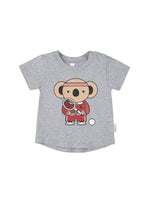 Huxbaby Tennis Koala T-Shirt | Grey Marle