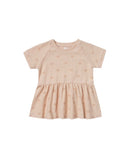 Rylee and Cru Raglan Dress| Blush - Green Hearts Pink