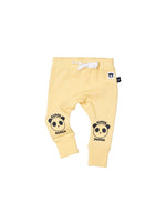 Huxbaby Super Panda Drop Crotch Pant | Banana - Green Hearts Pink