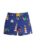 Mini Rodini Turtle Float Swim Shorts | Navy