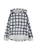 Beau Loves Hoodie Sweater | Grid - Green Hearts Pink