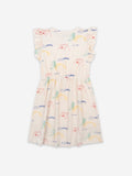 Bobo Choses Playground All Over Fleece Ruffle Dress