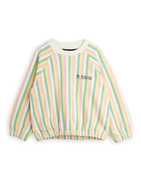 Mini Rodini Pastelle Stripe AOP Sweatshirt | Multi