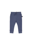 Huxbaby Track Pants | Indigo - Green Hearts Pink