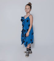 Nununu Star Ruffled Tank Dress | Blue