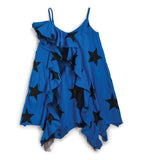 Nununu Star Ruffled Tank Dress | Blue