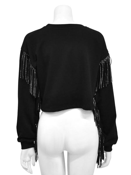 Fringe Benefits Top | Black - Green Hearts Pink