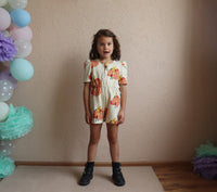 One Day AOP Puffed Playsuit | Banana